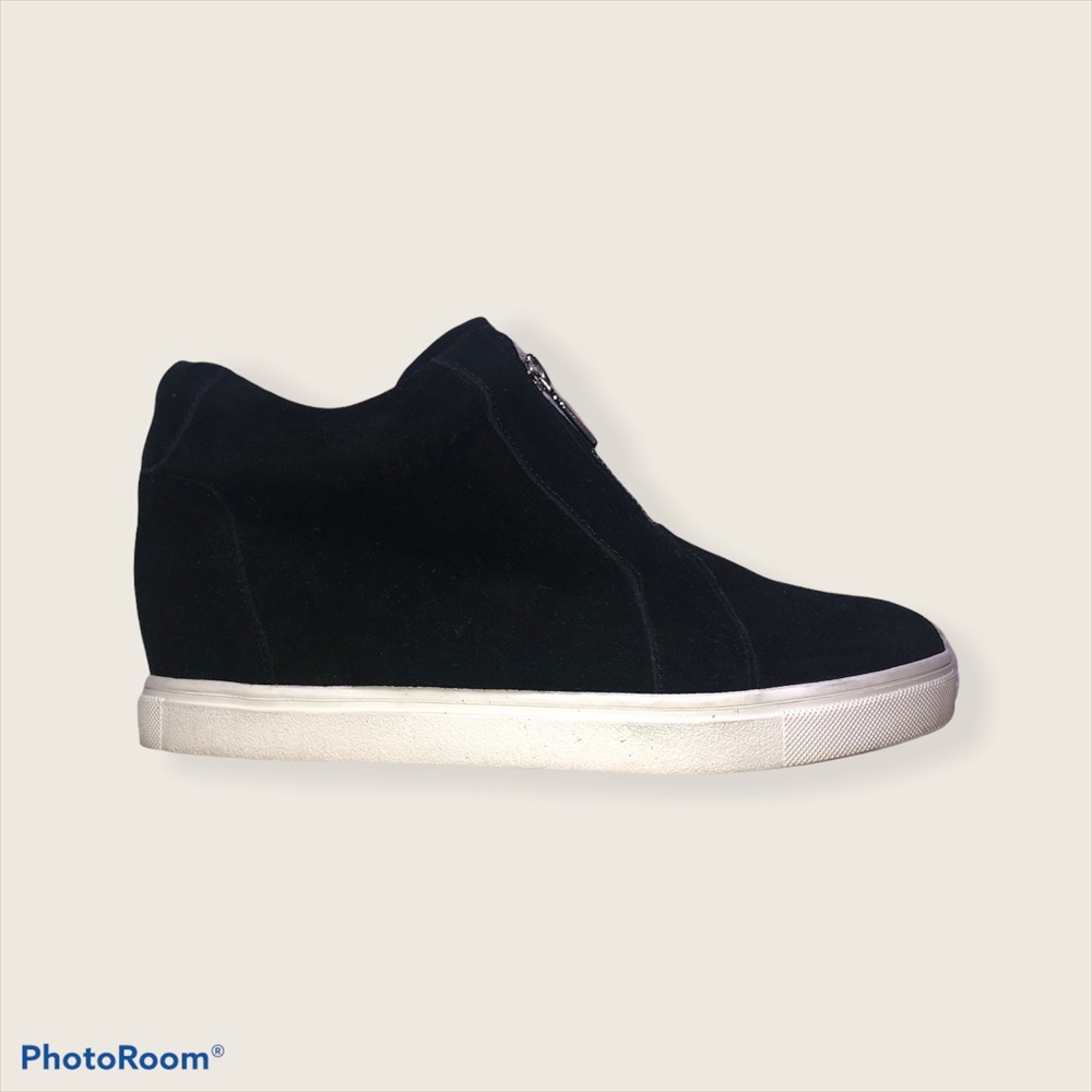 BLONDO Glenda suede high top zip wedge sneaker 7.5